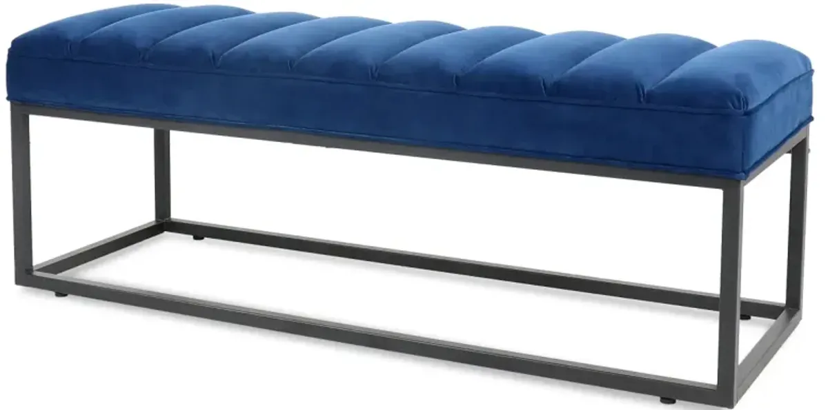 Metal Base Upholstered Bench For Bedroom For Entryway