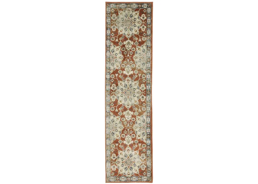 Branson 1'10" x 7'3" Rust Rug