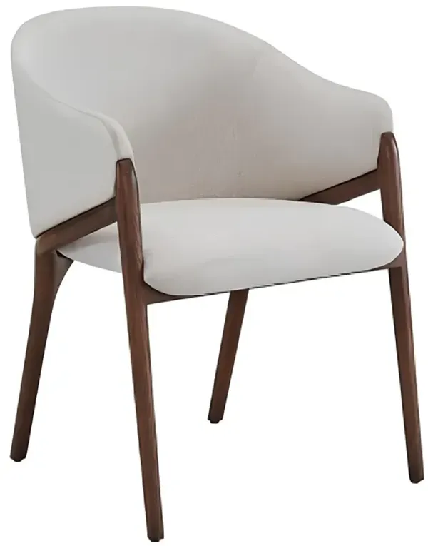 Classic Upholstered Fabric Wing Back Dining Arm Chair – Cozy and Durable