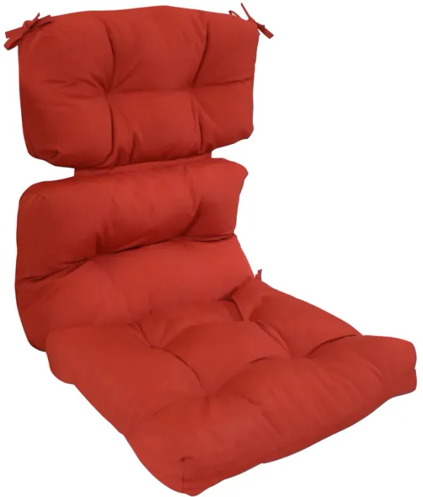 Sunnydaze Indoor/Outdoor Olefin Tufted High-Back Chair Cushion