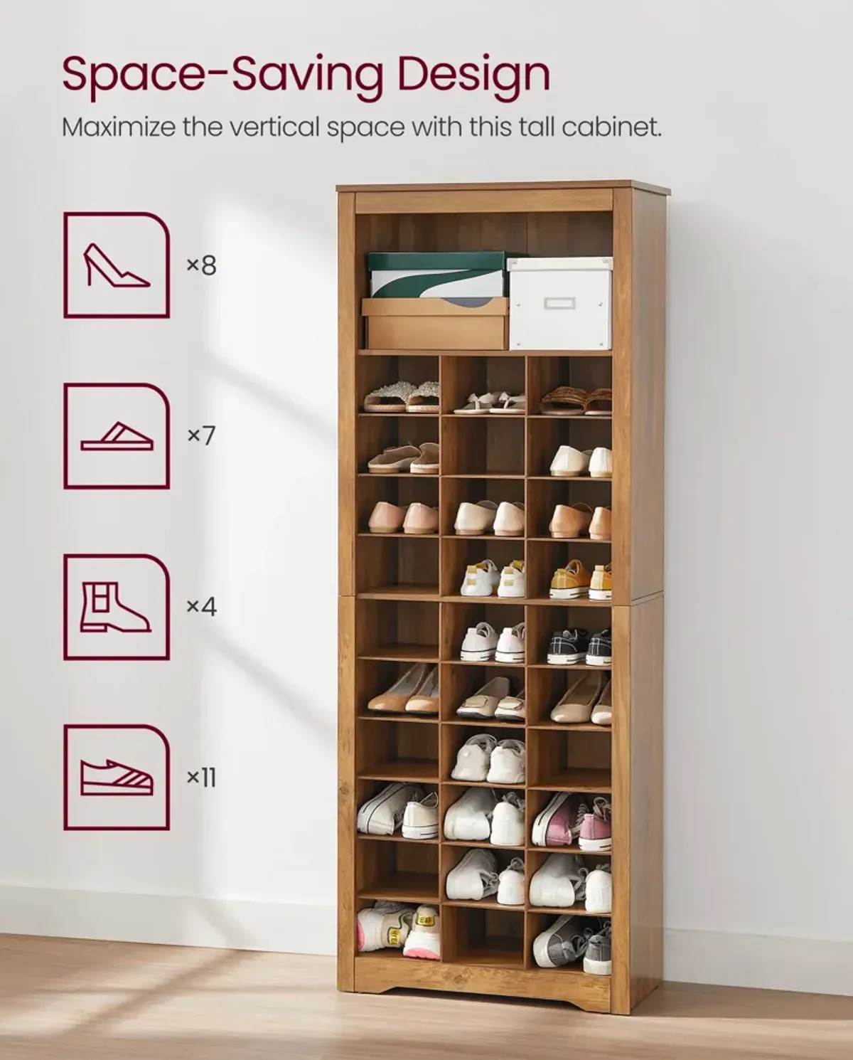 10-Tier Shoe Rack Organizer for Efficient Storage and Easy Access