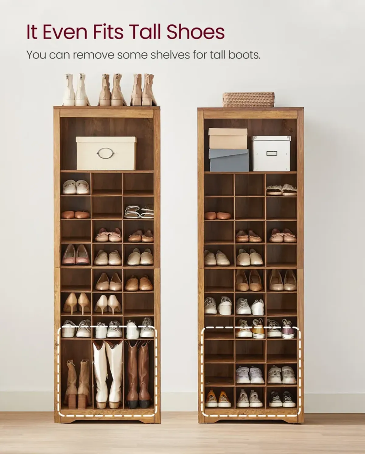 10-Tier Shoe Rack Organizer for Efficient Storage and Easy Access