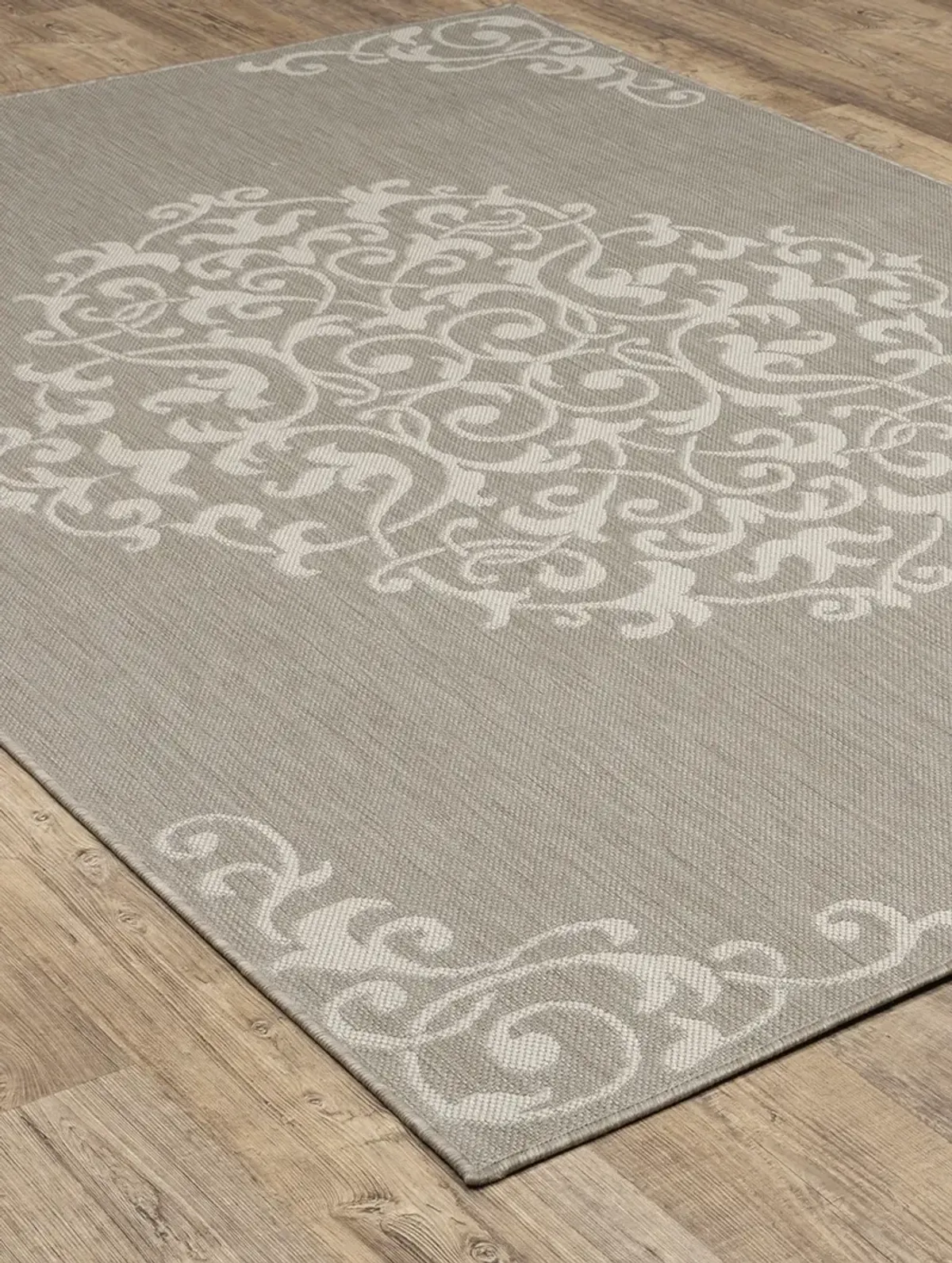 Portofino 7'10" x 10' Grey Rug