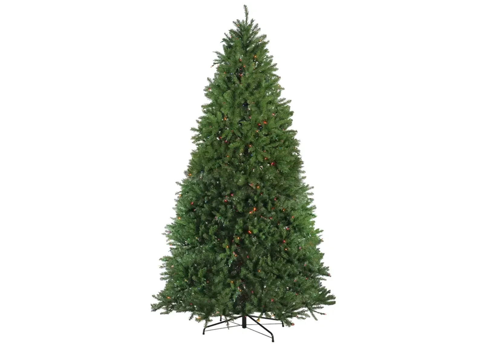 12' Pre-Lit Full Northern Pine Artificial Christmas Tree - Multi-Color Lights