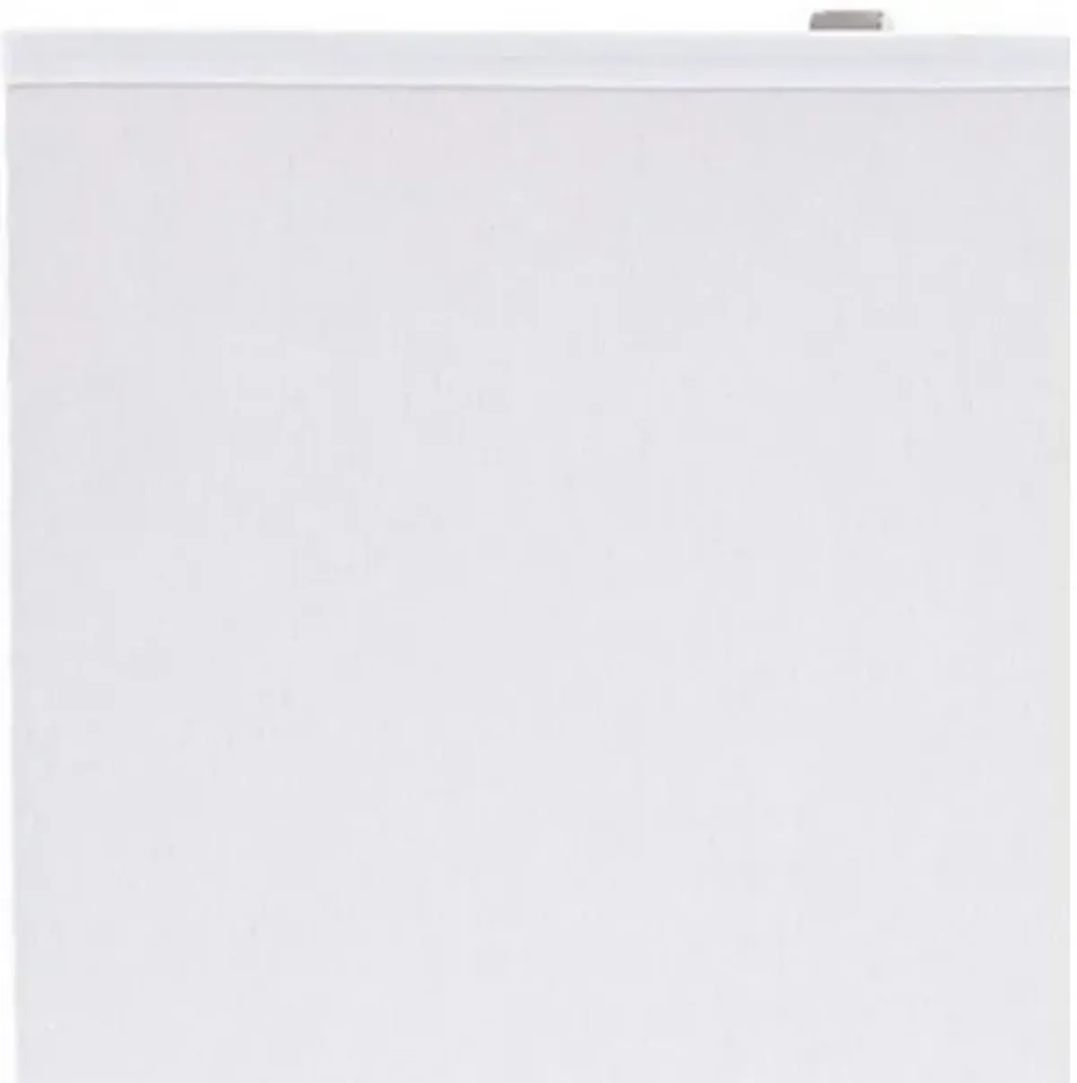 Metal Frame Table Lamp with Hardback Shade, Set of 2, White and Silver - Benzara