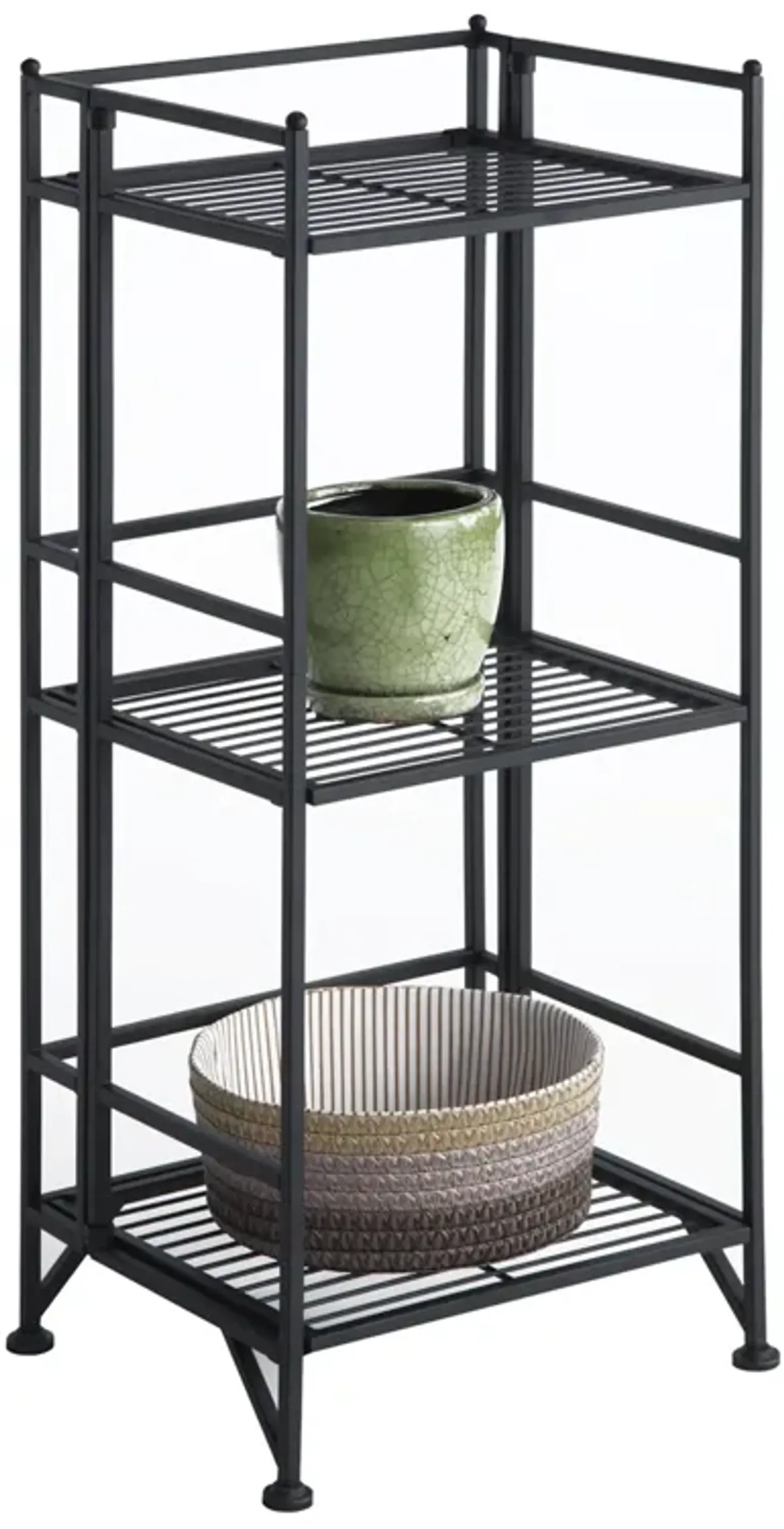 Xtra Storage 3 Tier Folding Metal Shelf