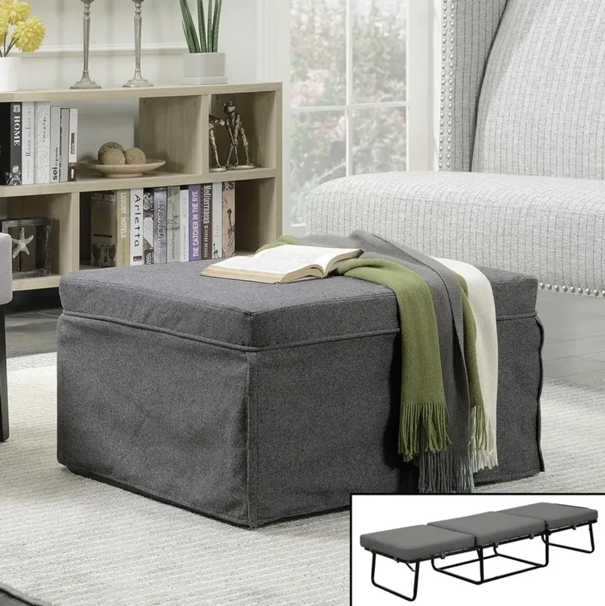 Convience Concept, Inc. Folding Bed Ottoman Coffee Table