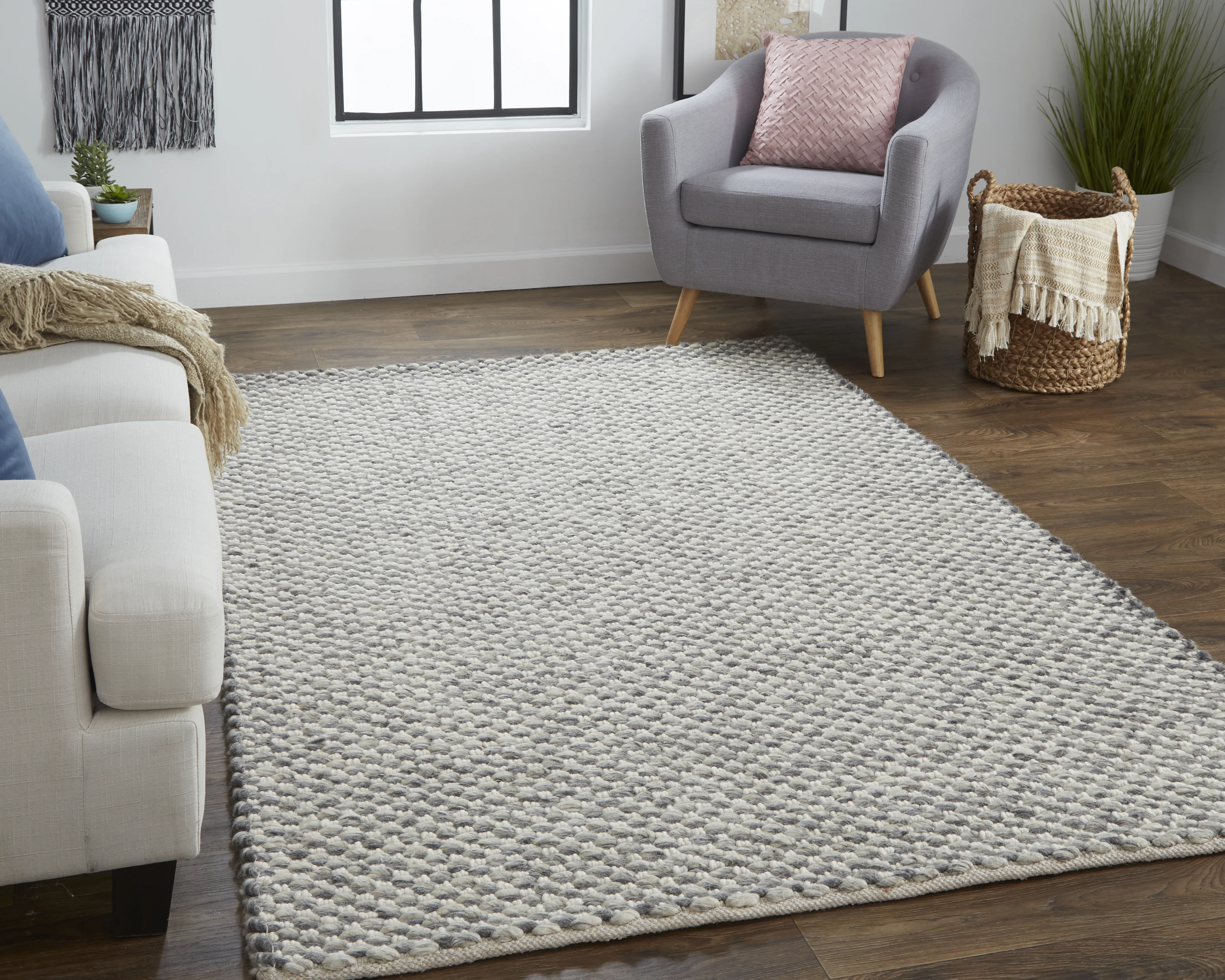 Berkeley 0812F Gray/Ivory 5' x 8' Rug