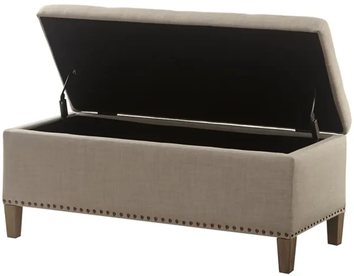 Shandra II Tufted Top Storage Bench