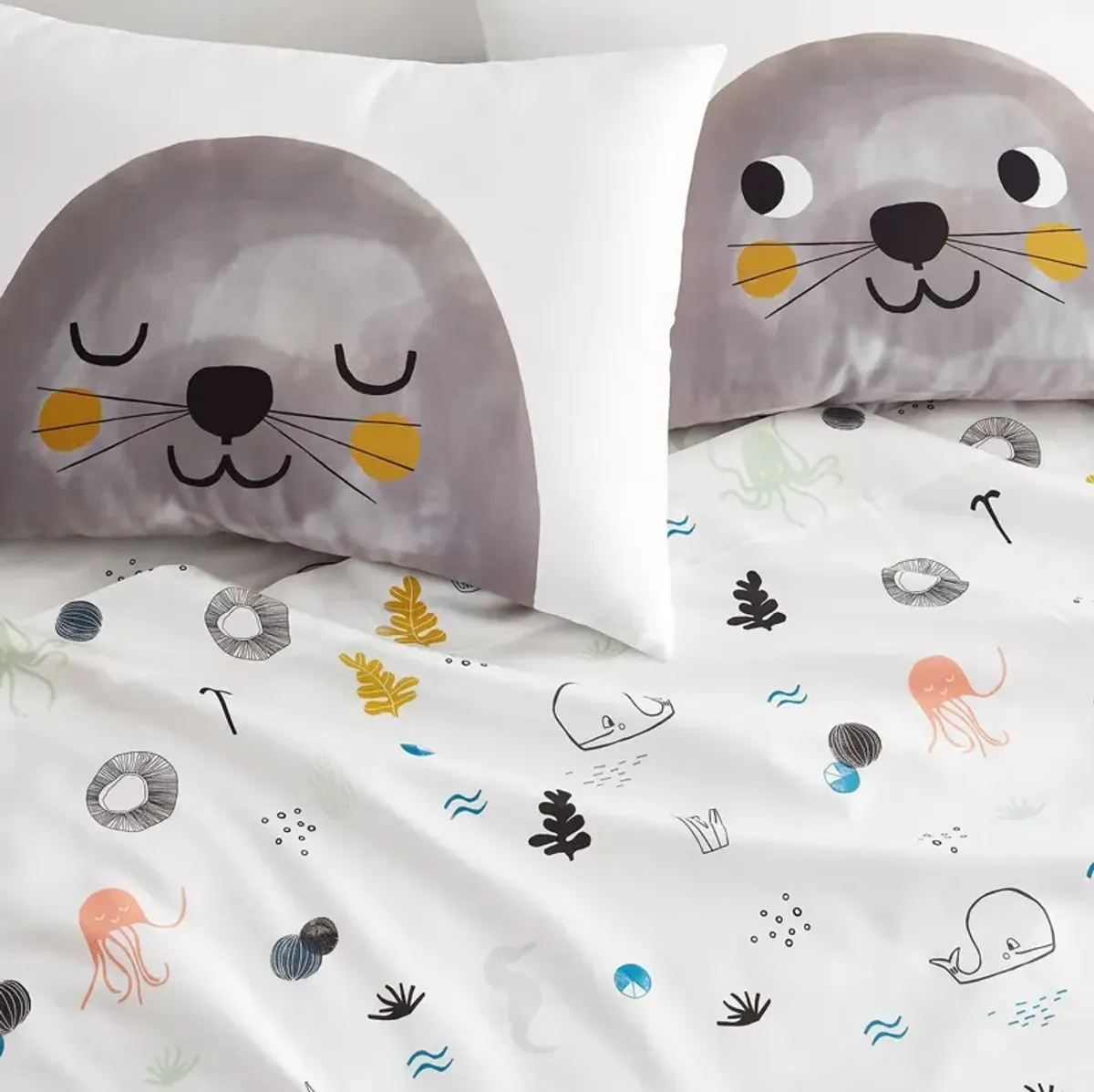 2 pack Seal Standard Pillowcase Set - 100% Cotton