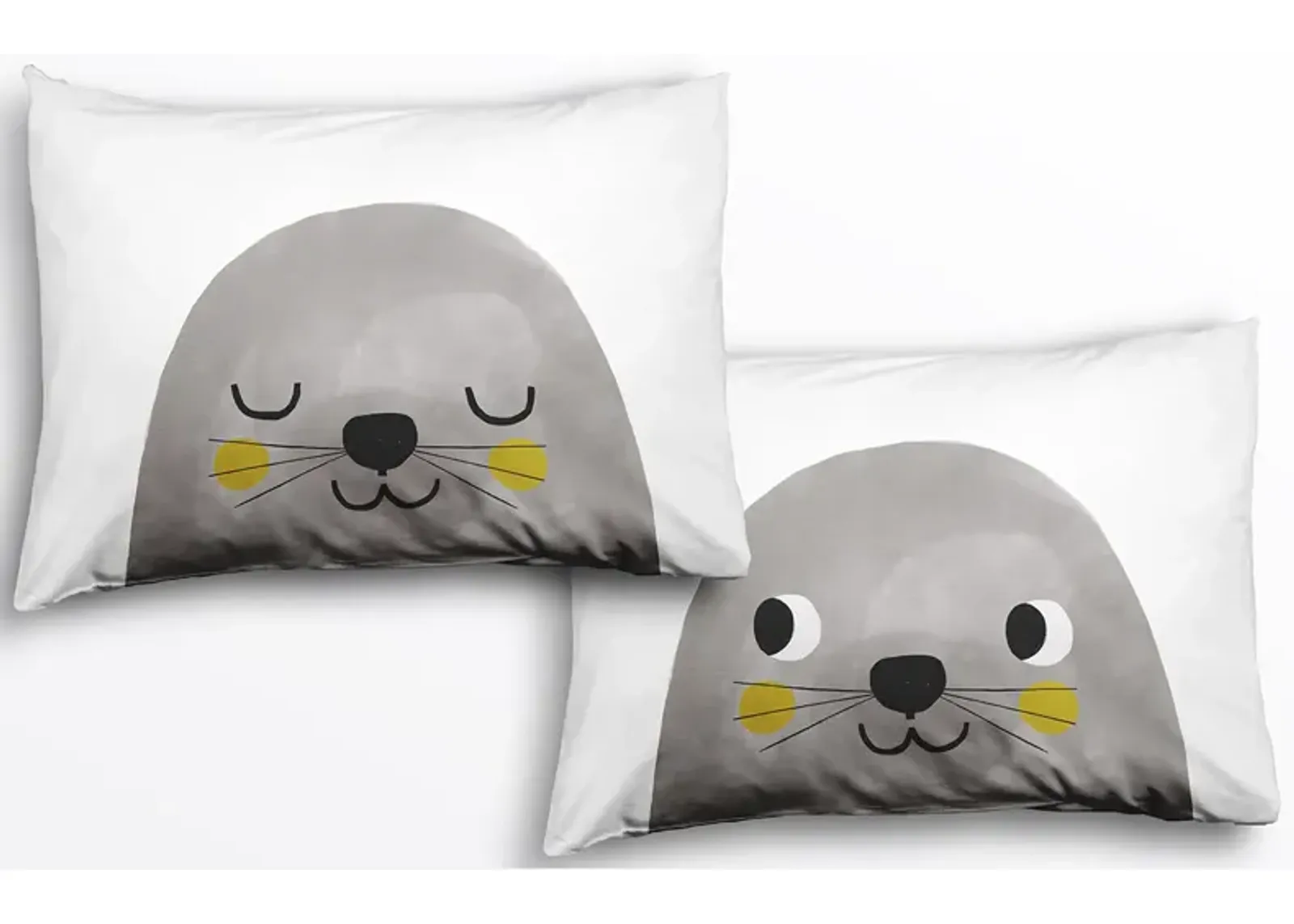 2 pack Seal Standard Pillowcase Set - 100% Cotton