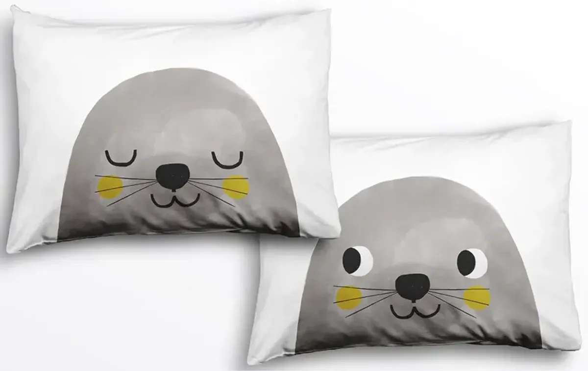 2 pack Seal Standard Pillowcase Set - 100% Cotton