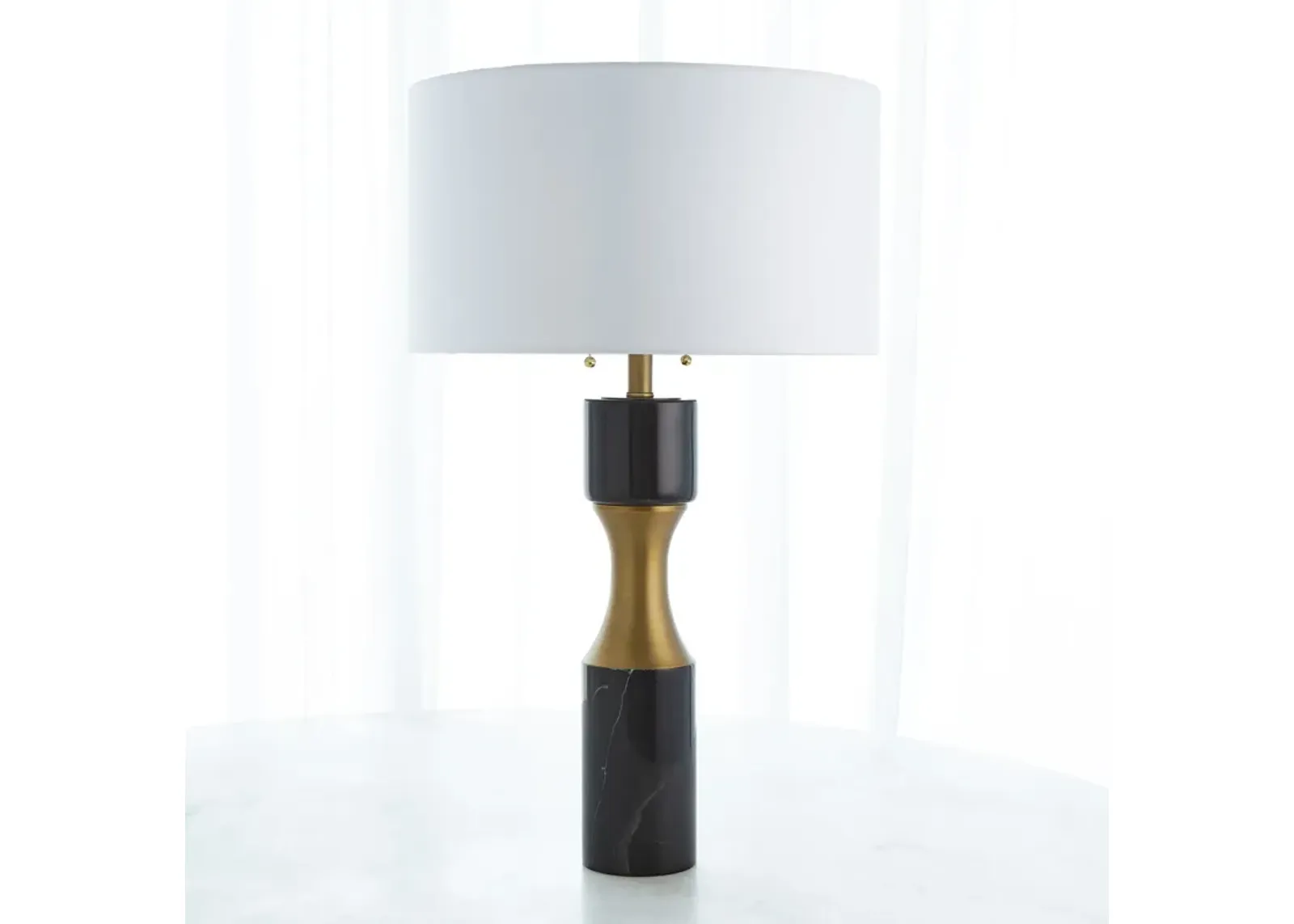 Marble Cinch Lamp-Black