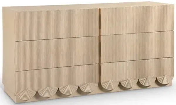 Meridian Furniture Scallop Natural Dresser