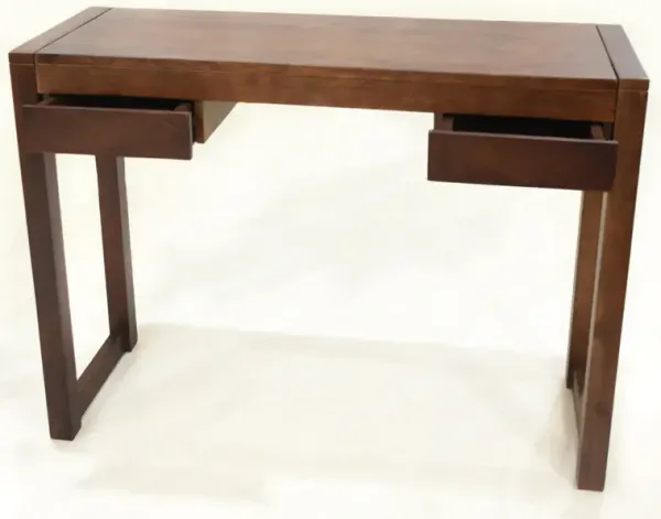 Handmade 100% Mango Wood Knock Down Light Walnut Color Rectangular Shaped Indoor Study Table