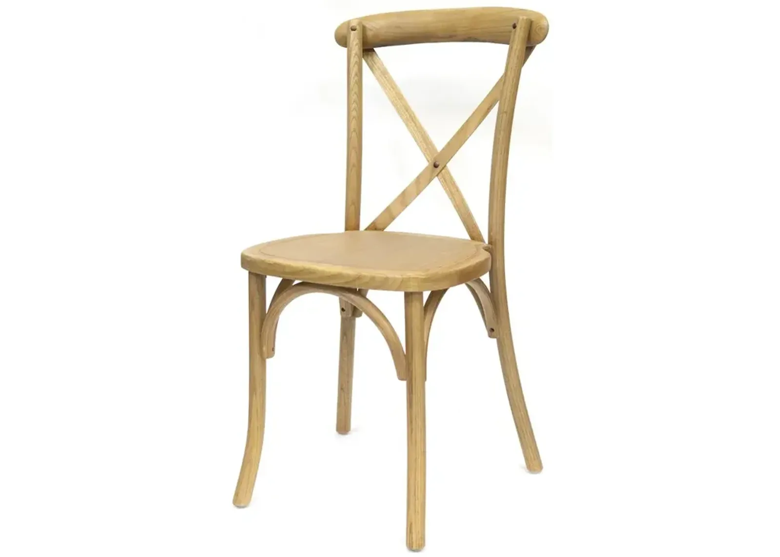 Commerical Seating Products Rustic Tinted Raw Crossback Dining Chairs