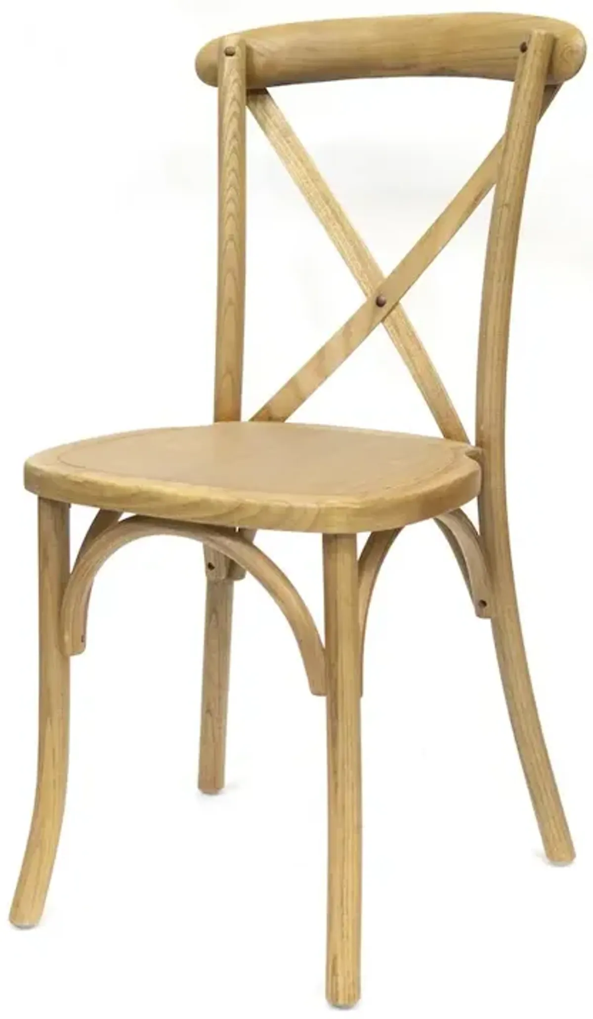 Commerical Seating Products Rustic Tinted Raw Crossback Dining Chairs