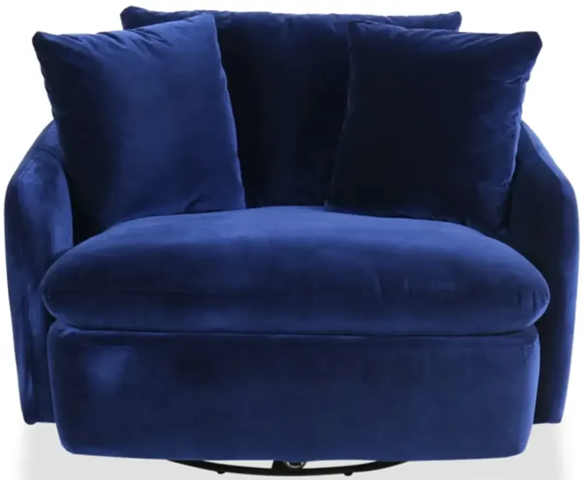 Velvet Swivel Chair