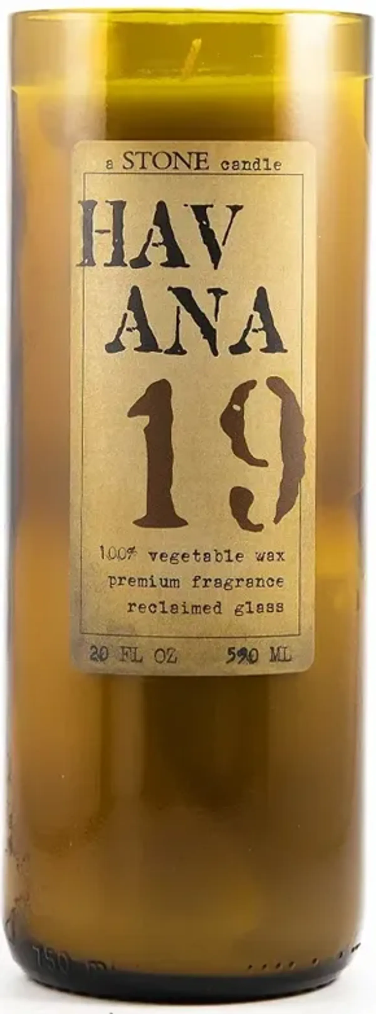 Reclaimed Bottle Candle Havana