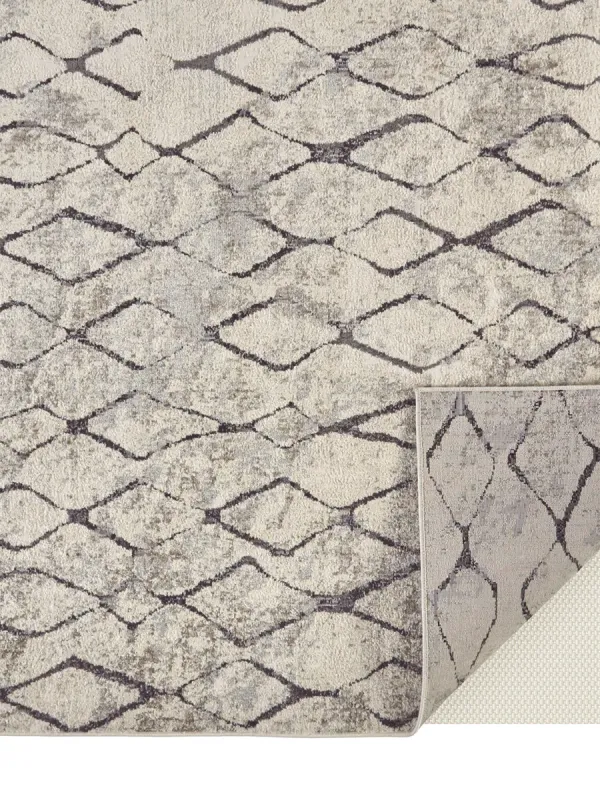 Kano 3872F Ivory/Gray/Taupe 2'7" x 8' Rug