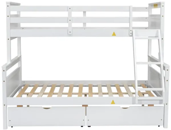 Merax Twin over Full Bunk Bed with Ladder