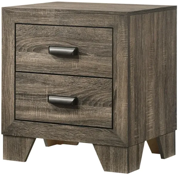 Streamdale Rustic Gray 2-Drawer Nightstand