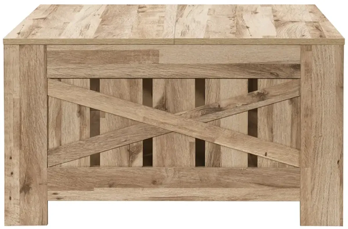 31.5 in. Square Wood Coffee Table