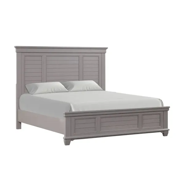 New Classic Furniture Jamestown Wood Queen Bed, Gray