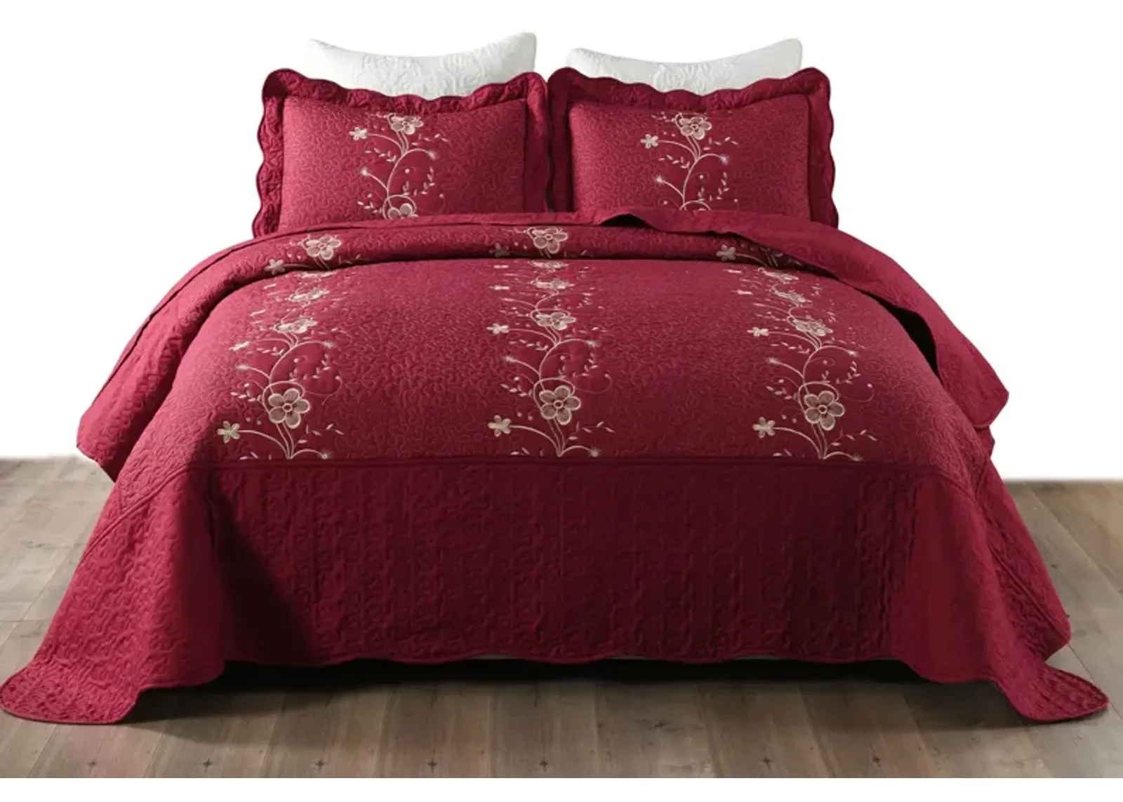 MarCielo 3 Piece Lightweight Bedspread Quilt Set Lapaz