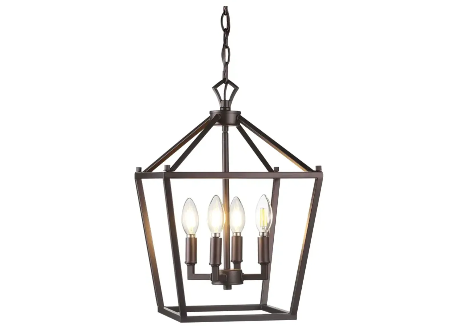 PagodaBulb Lantern Metal LED Pendant