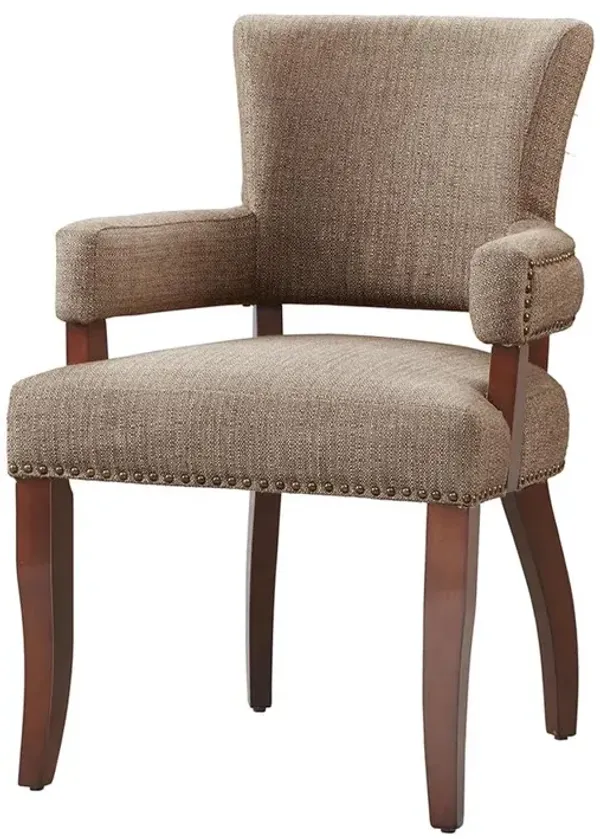 Belen Kox Dawson Espresso Arm Dining Chair, Belen Kox