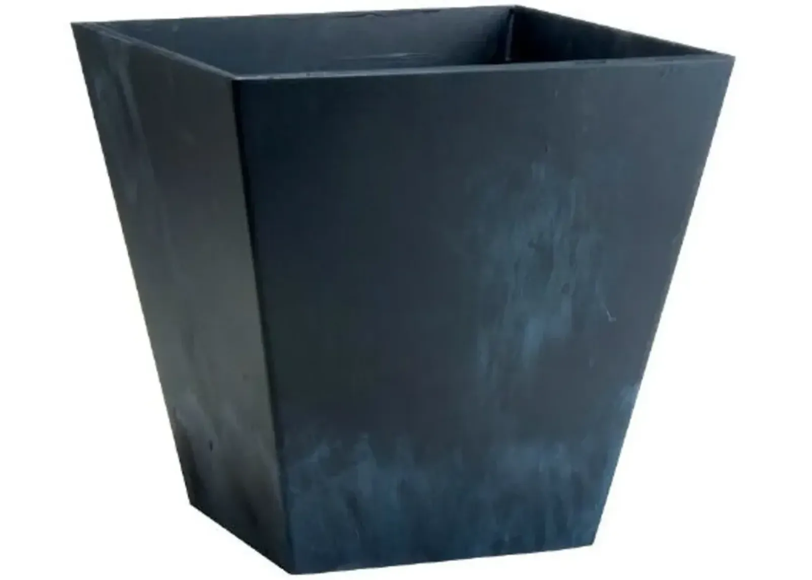 QuikFurn Contemporary 12-inch Square Planter in Black Plastic