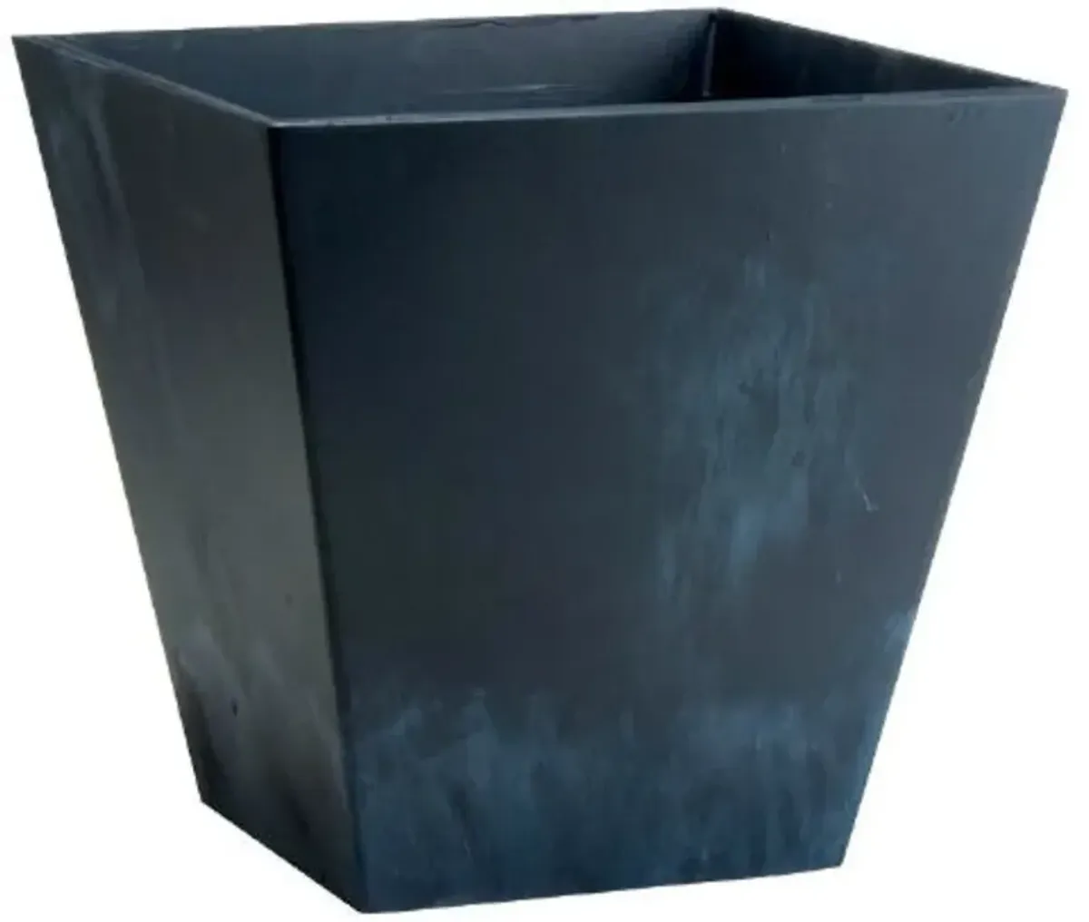 QuikFurn Contemporary 12-inch Square Planter in Black Plastic