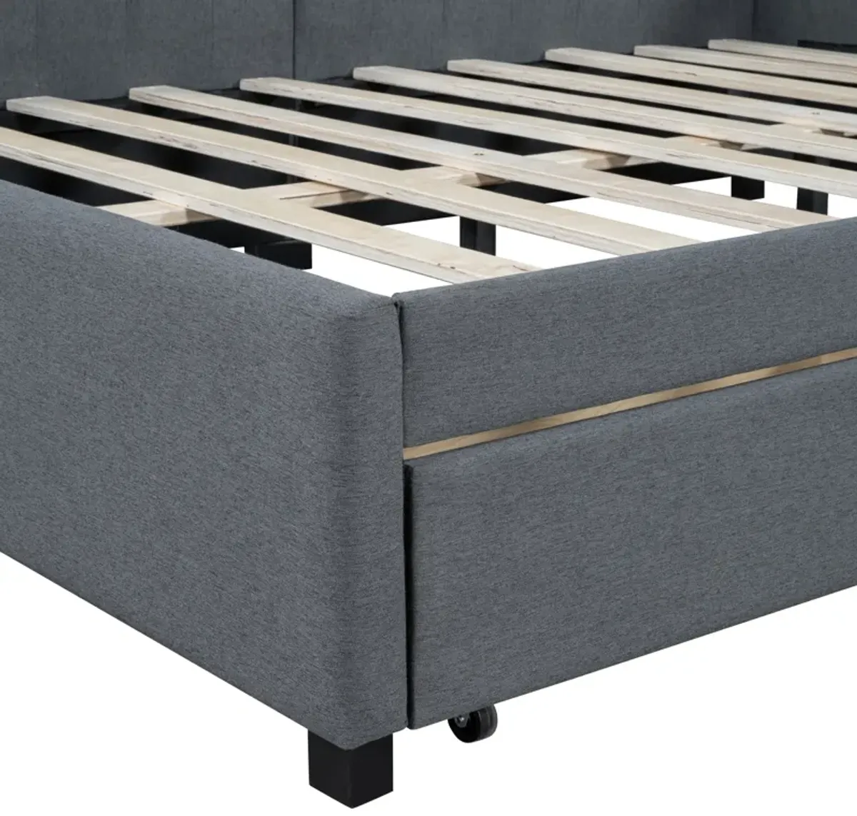 Merax Upholstered Daybed with 2 Storage Drawers