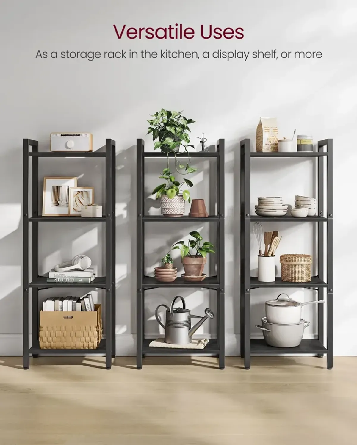 Elegant Narrow Bookshelf Perfect for Living Rooms and Bedrooms