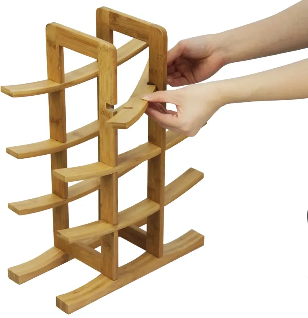 Oceanstar 12-Bottle Natural Bamboo Wine Rack