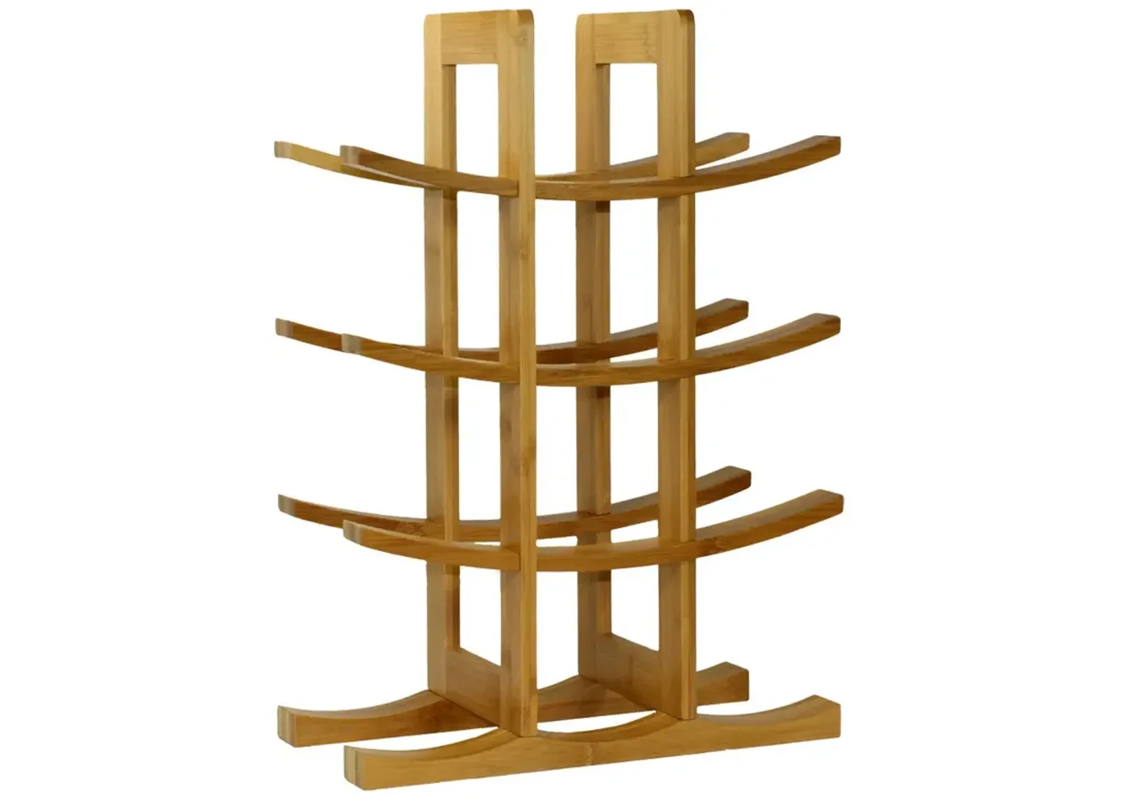 Oceanstar 12-Bottle Natural Bamboo Wine Rack