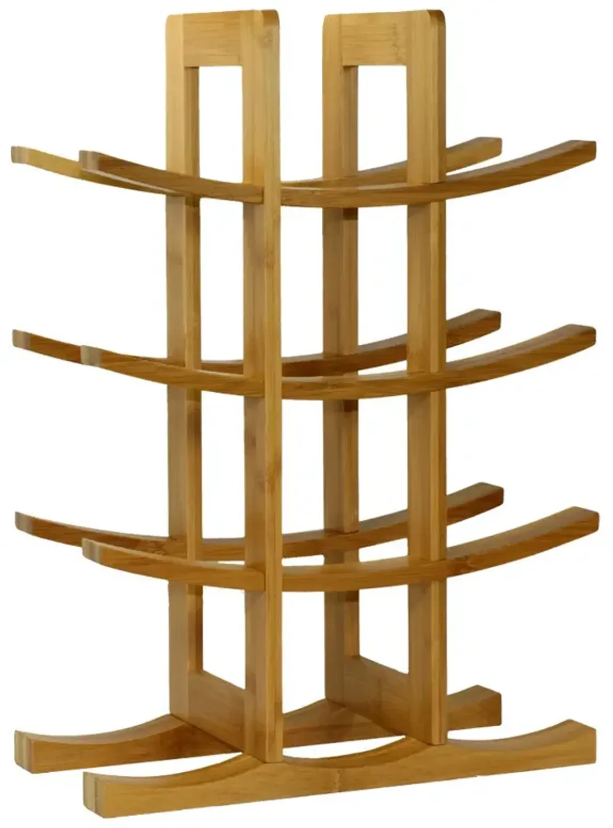 Oceanstar 12-Bottle Natural Bamboo Wine Rack