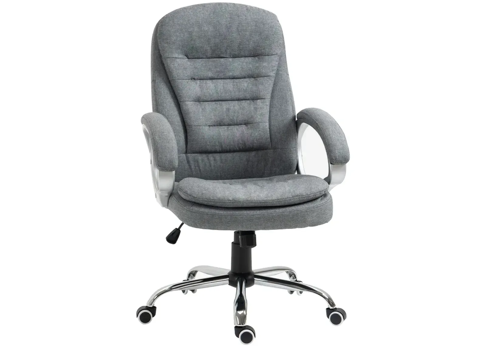 Gray Executive Comfort: High Back Adjustable Home Office Chair