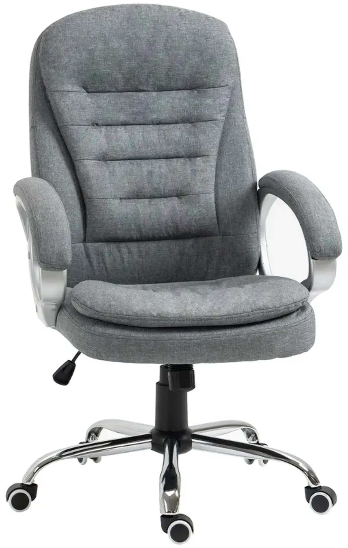 Gray Executive Comfort: High Back Adjustable Home Office Chair