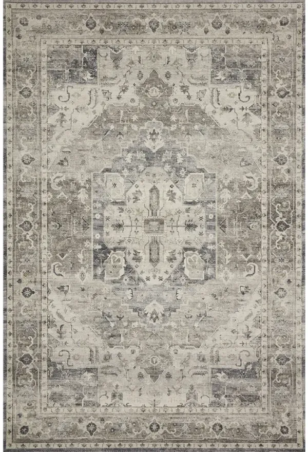 Hathaway HTH05 Steel/Ivory 7'6" x 9'6" Rug by Loloi II