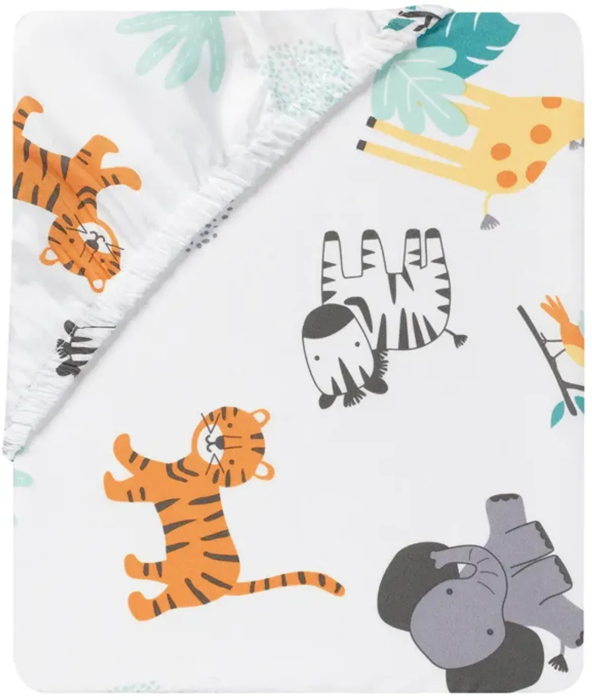 Bedtime Originals Mighty Jungle Animals 3-Piece Baby Nursery Crib Bedding Set