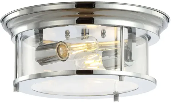 Lauren Metal/Glass LED Flush Mount
