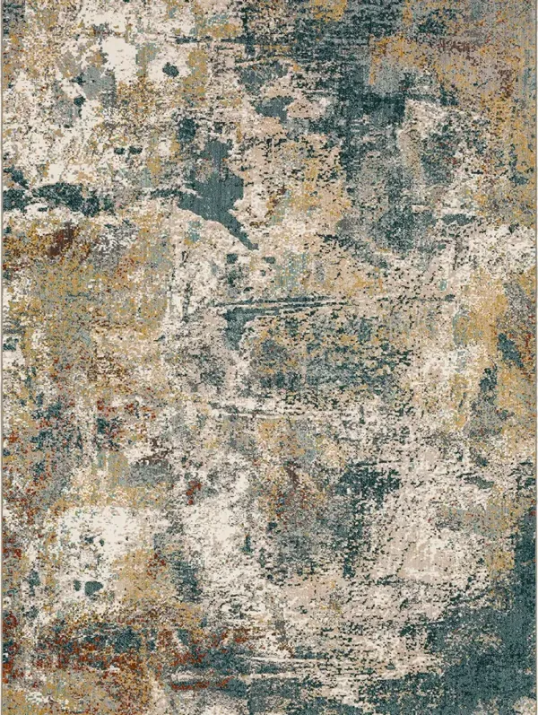 Soiree Zydeco Mallard Green 2' 4"x7' 10" Rug