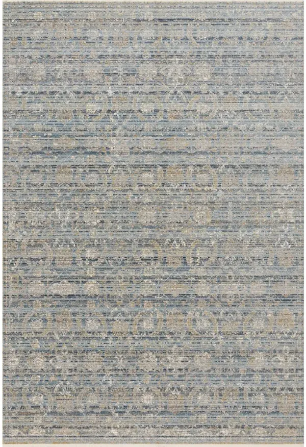 Claire CLE03 Ocean/Gold 3'7" x 5'1" Rug