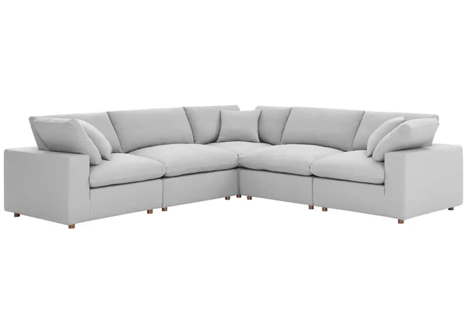 Commix Down Filled Overstuffed 5 Piece 5-Piece Sectional Sofa