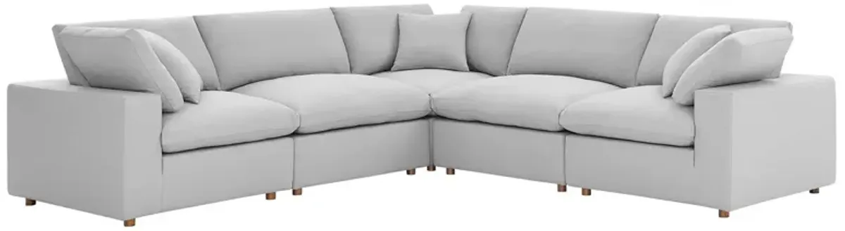 Commix Down Filled Overstuffed 5 Piece 5-Piece Sectional Sofa