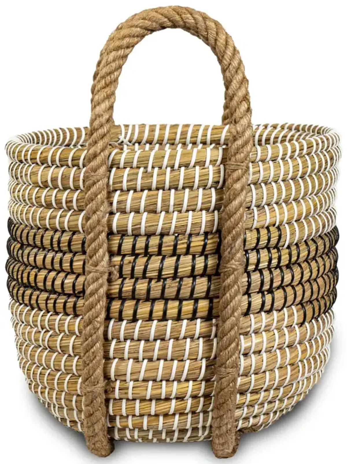 Kans Grass Double Tone Basket (Set of 2)