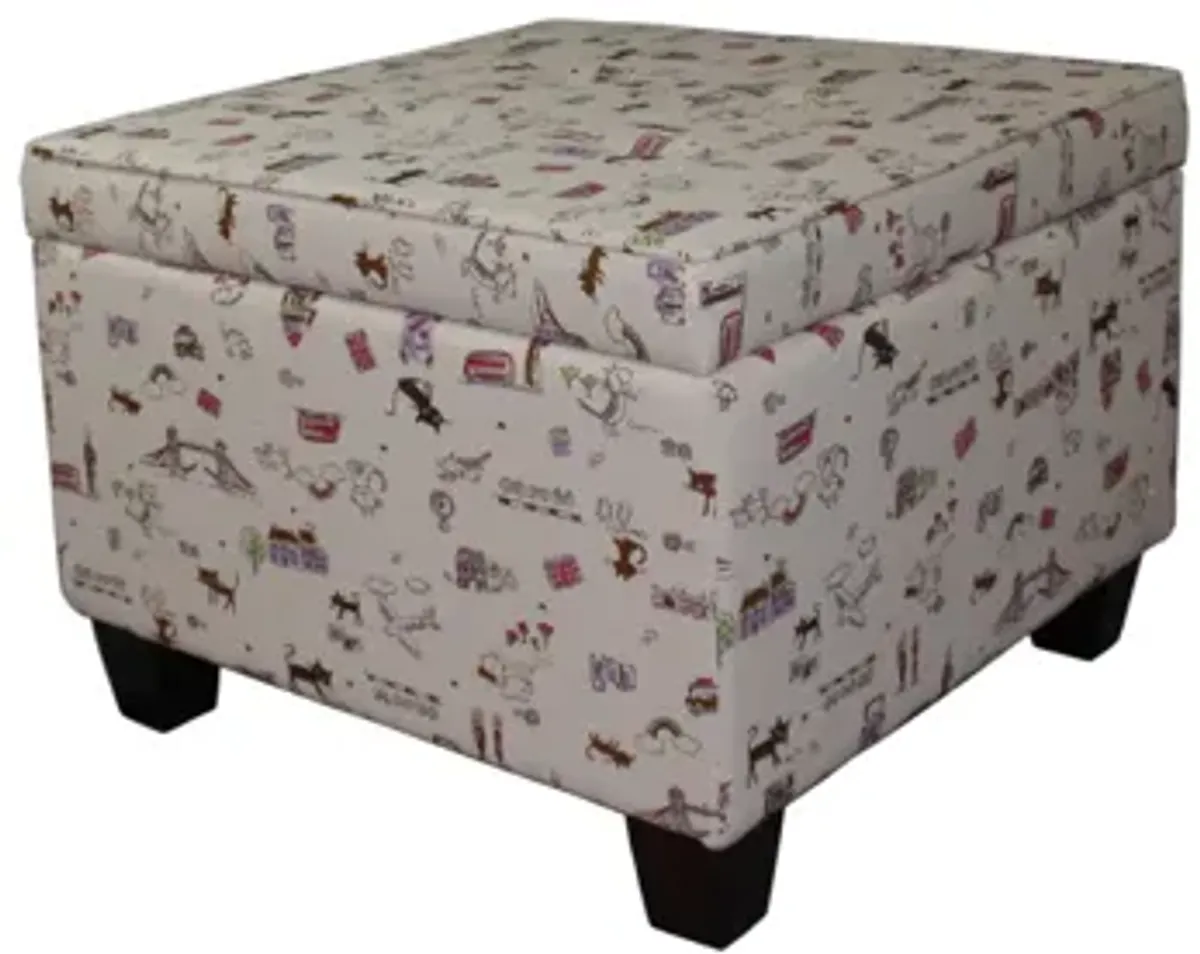 Traveling Cats Storage Ottoman