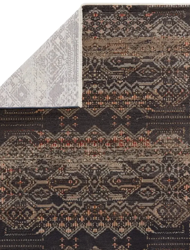 Sanaa By Nikki Chu Tamari Black 2'6" x 8' Runner Rug